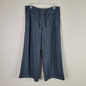 LULULEMON RELAXED FIT CROP II PANTS GREY SIZE 8
